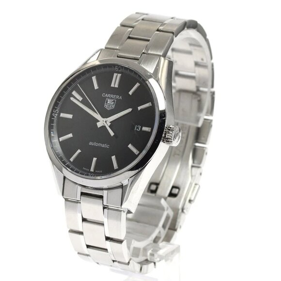 TAG HEUER Carrera WV211B-2 Date black Dial Automatic Men's Watch_887149 - Picture 1 of 6